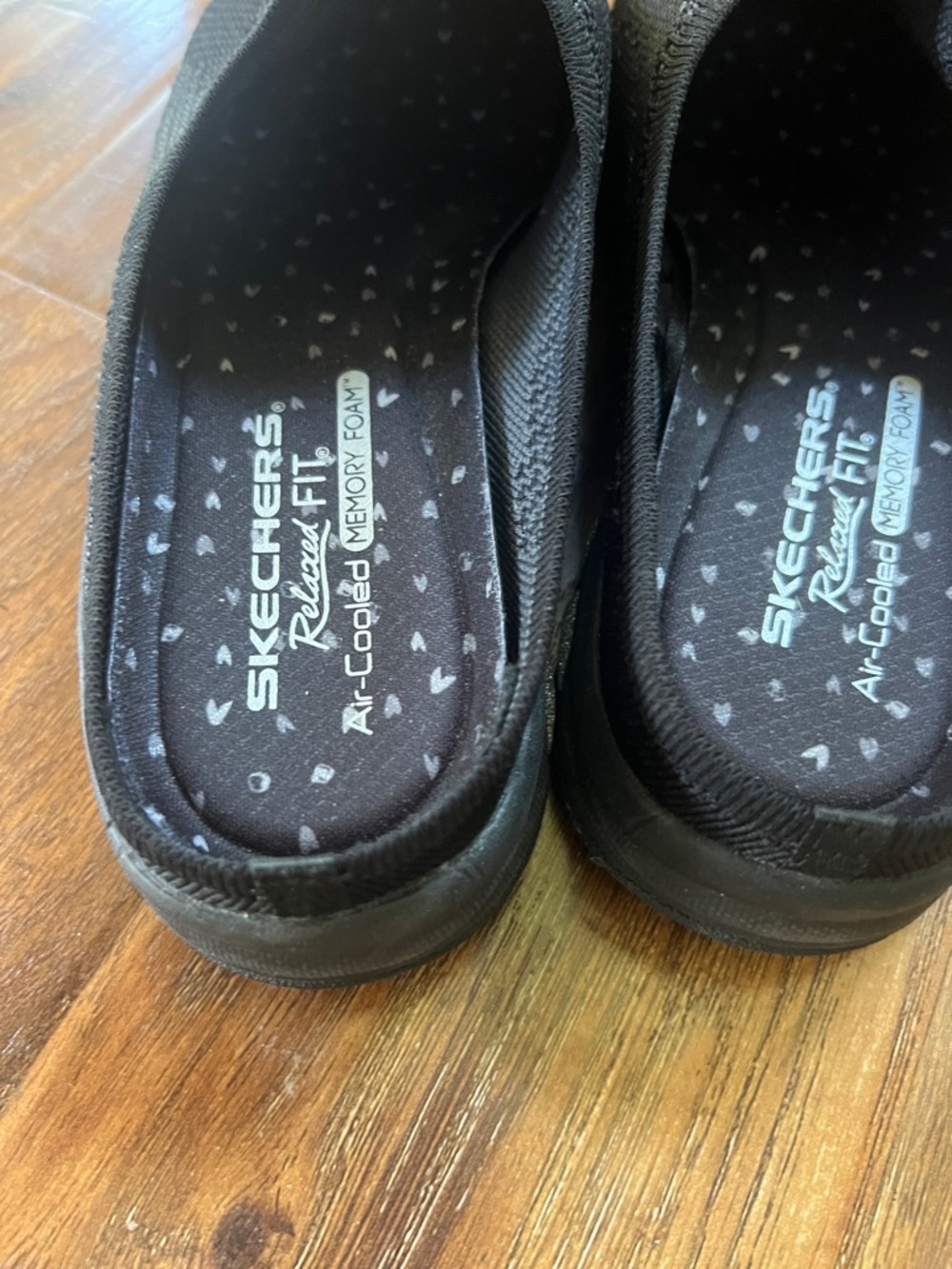 Skechers Black Knit Slip-On Sneakers for Women - Picture 2 of 3